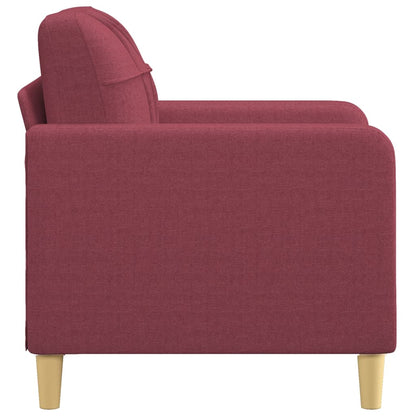 Sofa armchair wine red 60 cm fabric