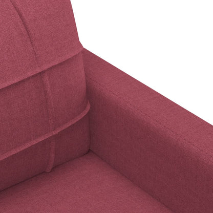 Sofa armchair wine red 60 cm fabric