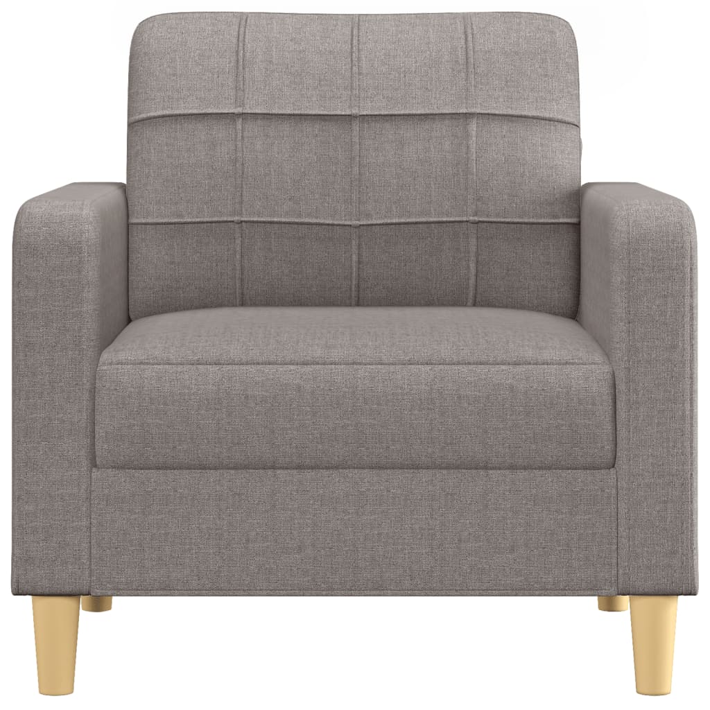 Sofa armchair taupe 60 cm fabric