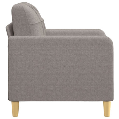 Sofa armchair taupe 60 cm fabric