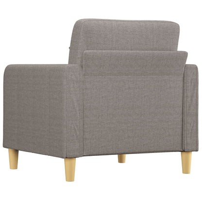 Sofa armchair taupe 60 cm fabric