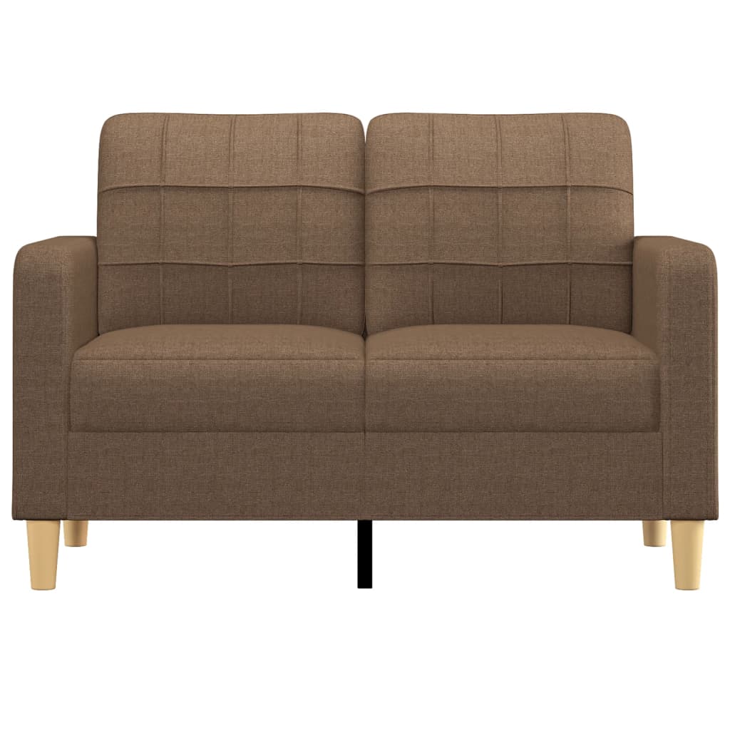 2-Sitzer-Sofa Braun 120 cm Stoff