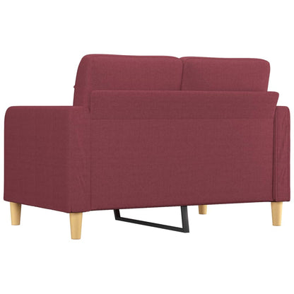 2-Sitzer-Sofa Weinrot 120 cm Stoff