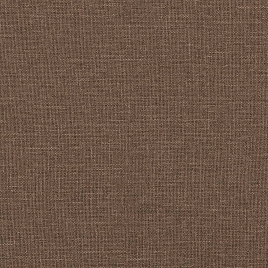 2-seater sofa brown 140 cm fabric