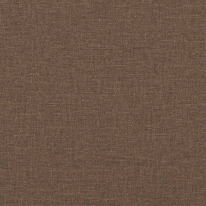 2-seater sofa brown 140 cm fabric