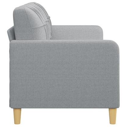 3-seater sofa light grey 180 cm fabric