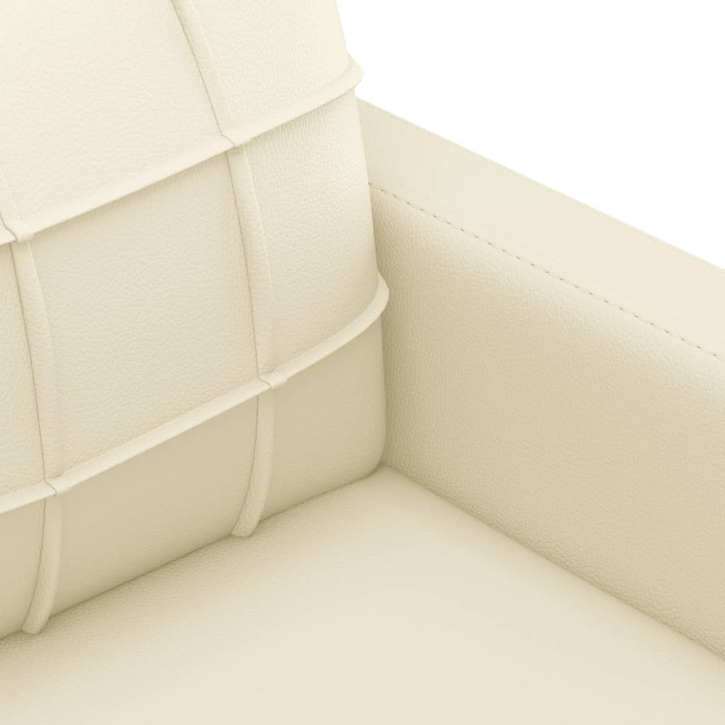 Armchair cream 60 cm artificial leather