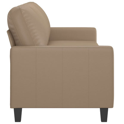 3-Sitzer-Sofa Cappuccino-Braun 180 cm Kunstleder