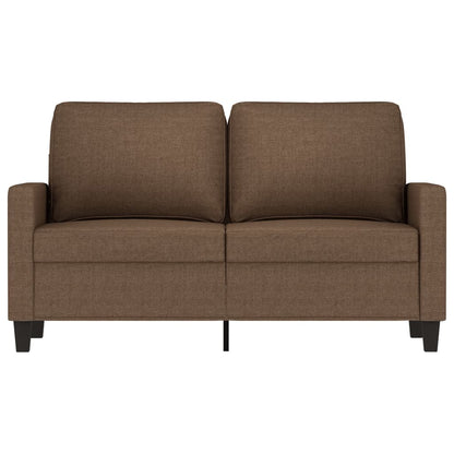 2-Sitzer-Sofa Braun 120 cm Stoff