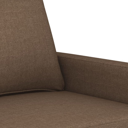 2-Sitzer-Sofa Braun 120 cm Stoff