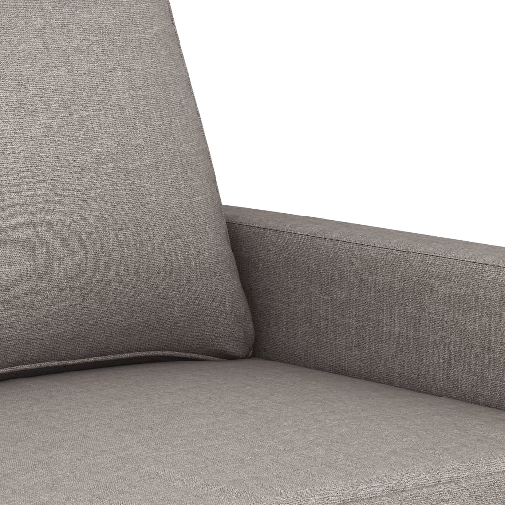 2-Sitzer-Sofa Taupe 140 cm Stoff