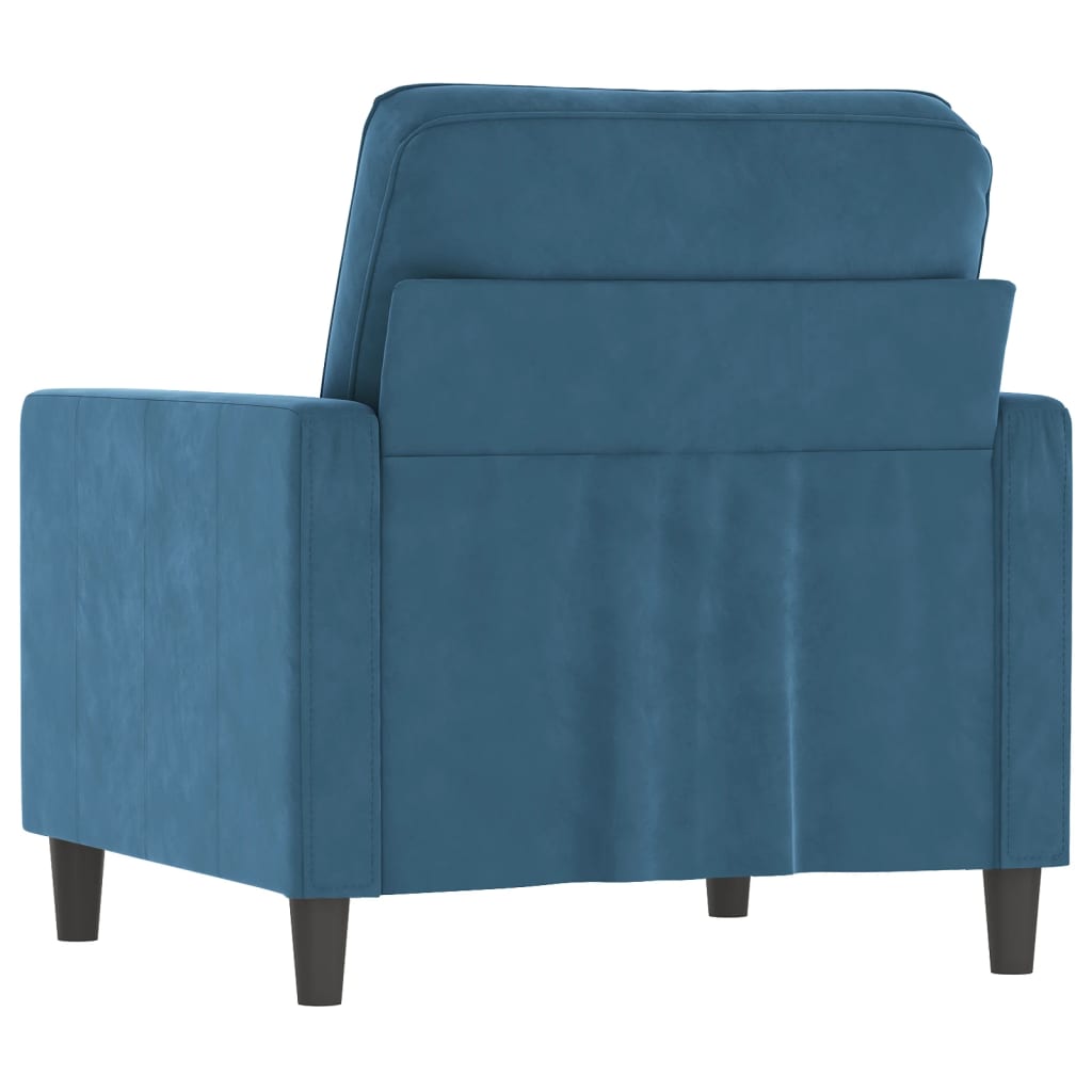 Sessel Blau 60 cm Samt