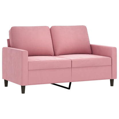 2-Sitzer-Sofa Rosa 120 cm Samt