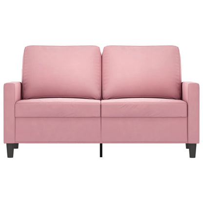 2-Sitzer-Sofa Rosa 120 cm Samt