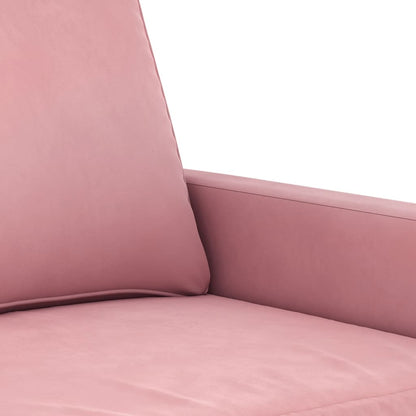 2-Sitzer-Sofa Rosa 120 cm Samt