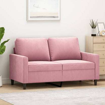 2-Sitzer-Sofa Rosa 120 cm Samt