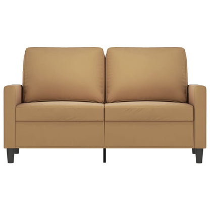 2-Sitzer-Sofa Braun 120 cm Samt