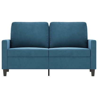 2-Sitzer-Sofa Blau 120 cm Samt