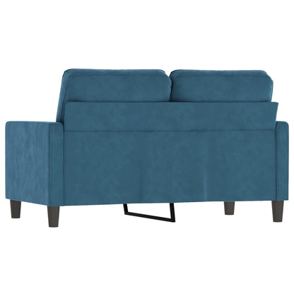 2-Sitzer-Sofa Blau 120 cm Samt