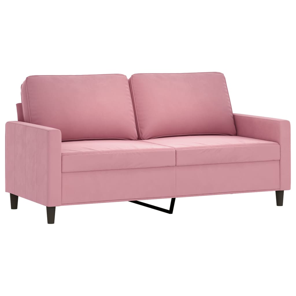 2-Sitzer-Sofa Rosa 140 cm Samt