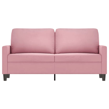 2-Sitzer-Sofa Rosa 140 cm Samt