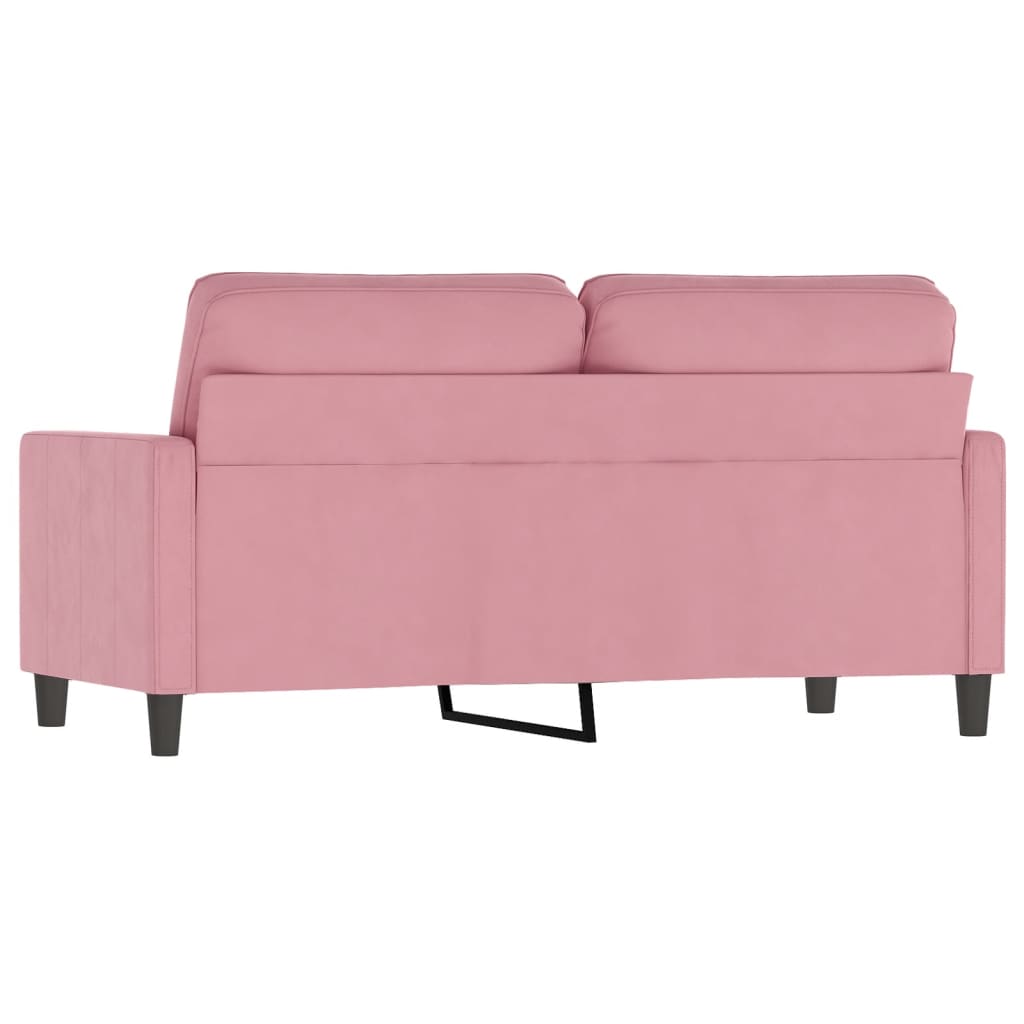 2-Sitzer-Sofa Rosa 140 cm Samt