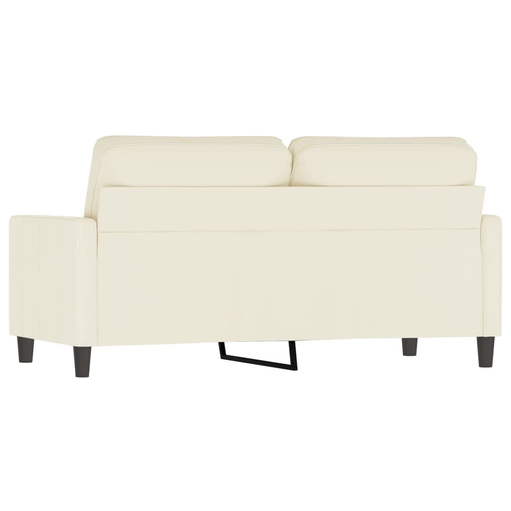 2-Sitzer-Sofa Creme 140 cm Samt