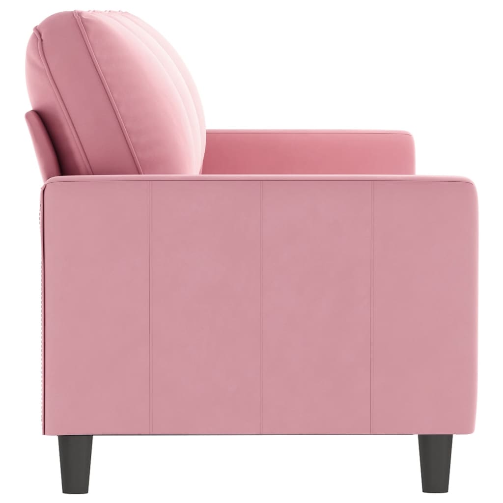 3-Sitzer-Sofa Rosa 180 cm Samt