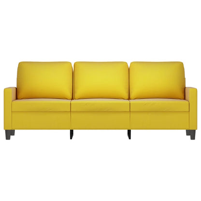 3-Sitzer-Sofa Gelb 180 cm Samt