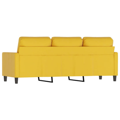 3-Sitzer-Sofa Gelb 180 cm Samt