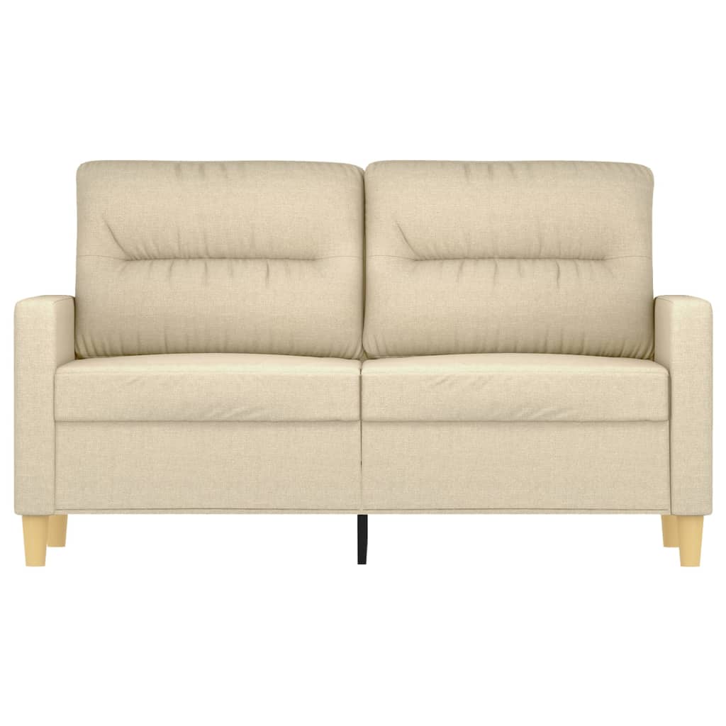 2-Sitzer-Sofa Creme 120 cm Stoff