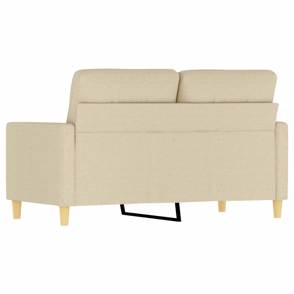 2-Sitzer-Sofa Creme 120 cm Stoff