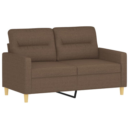 2-Sitzer-Sofa Braun 120 cm Stoff