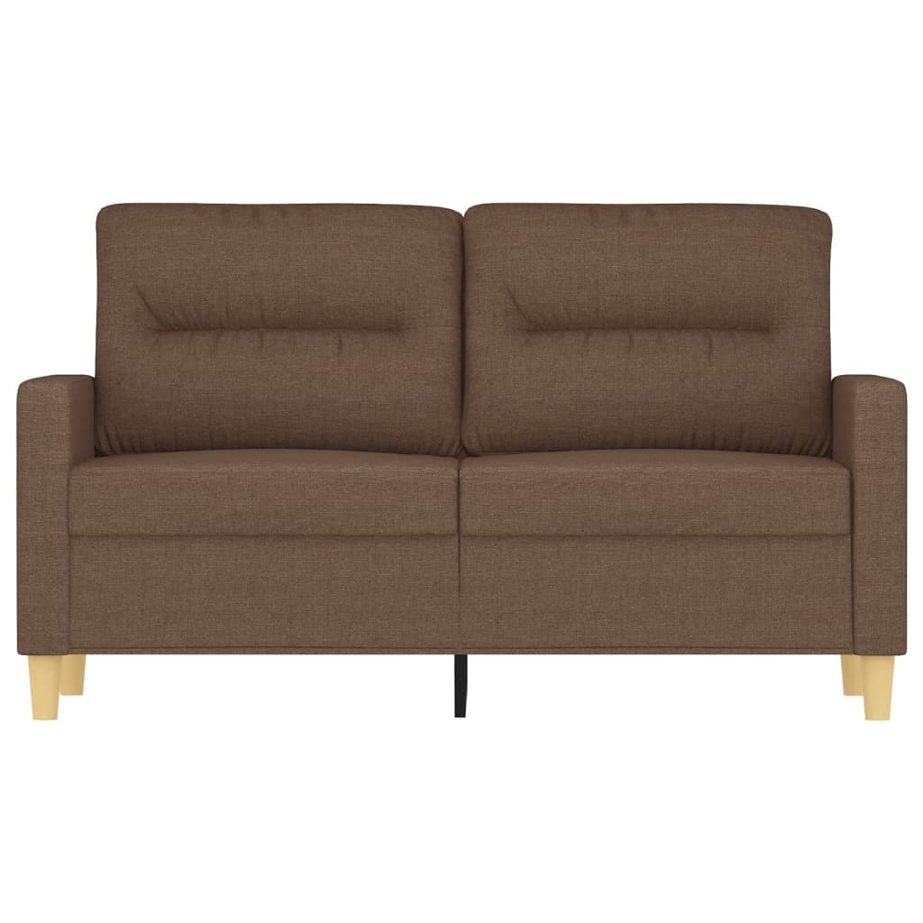 2-Sitzer-Sofa Braun 120 cm Stoff