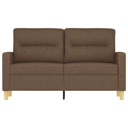 2-Sitzer-Sofa Braun 120 cm Stoff