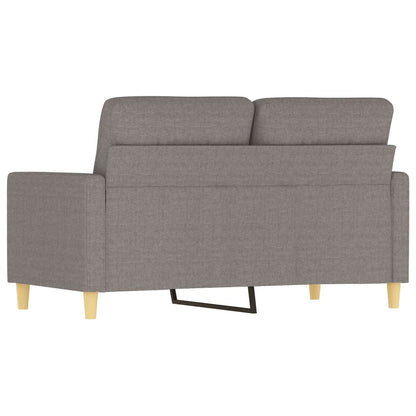 2-seater sofa taupe 120 cm fabric