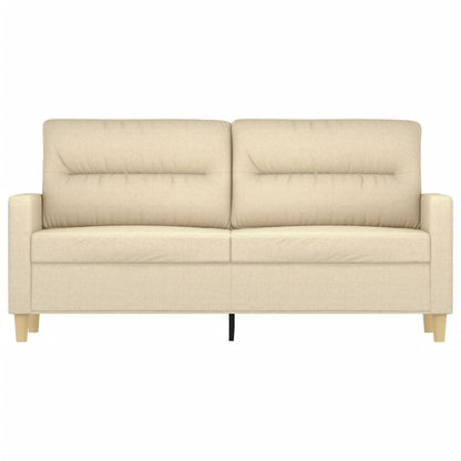 2-Sitzer-Sofa Creme 140 cm Stoff