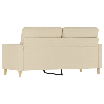 2-Sitzer-Sofa Creme 140 cm Stoff