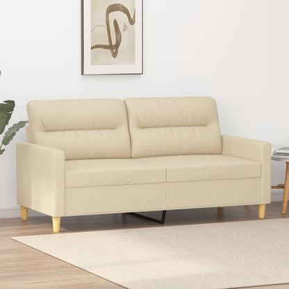 2-Sitzer-Sofa Creme 140 cm Stoff