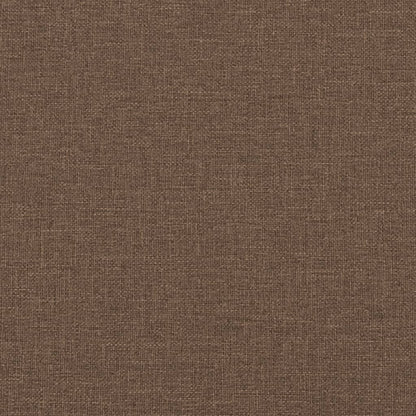 2-seater sofa brown 140 cm fabric