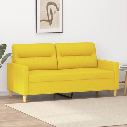 2-Sitzer-Sofa Hellgelb 140 cm Stoff