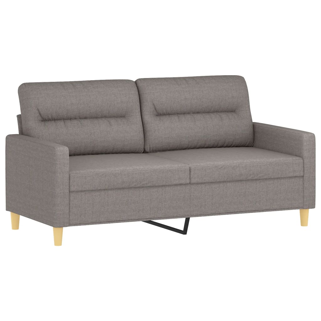 2-Sitzer-Sofa Taupe 140 cm Stoff