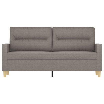 2-Sitzer-Sofa Taupe 140 cm Stoff