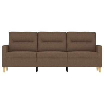 3-Sitzer-Sofa Braun 180 cm Stoff