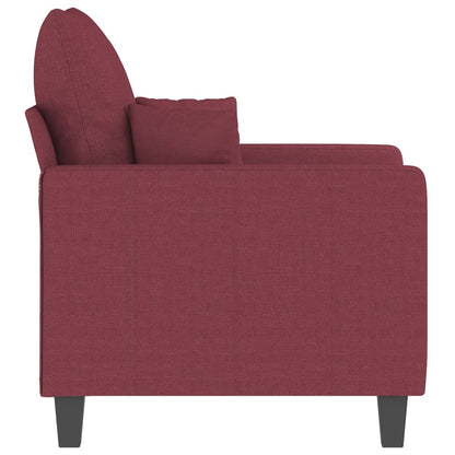 Armchair wine red 60 cm fabric