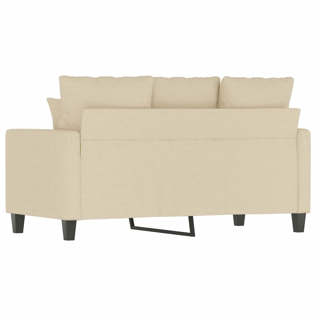 2-Sitzer-Sofa Creme 120 cm Stoff