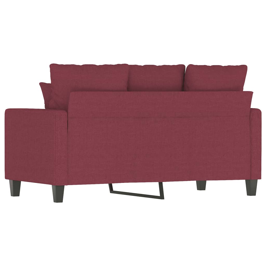 2-Sitzer-Sofa Weinrot 120 cm Stoff