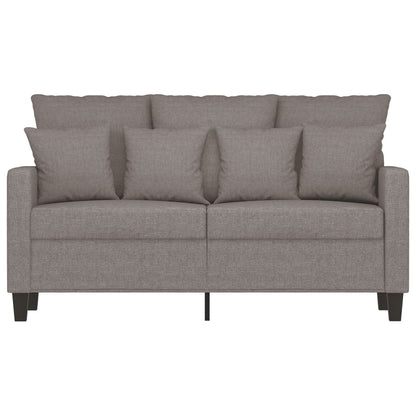 2-Sitzer-Sofa Taupe 120 cm Stoff