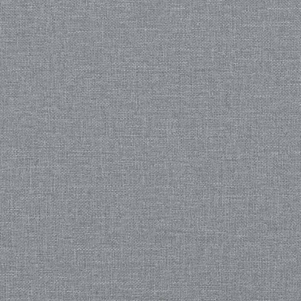 2-seater sofa light grey 140 cm fabric