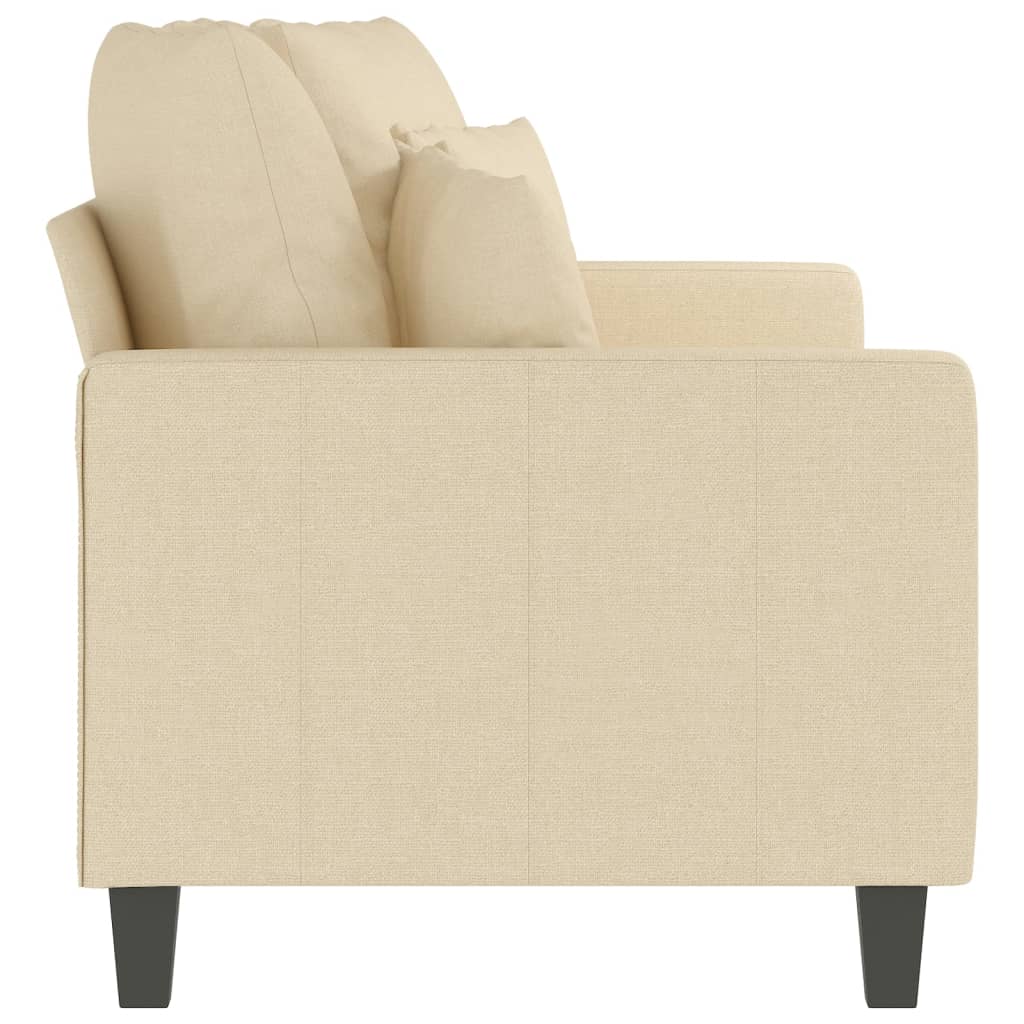 2-Sitzer-Sofa Creme 140 cm Stoff